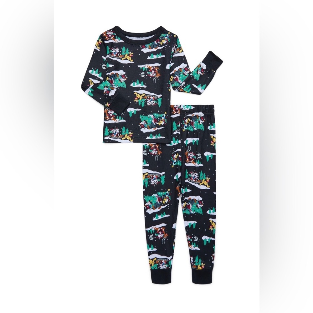 NWT Mickey And Friends Baby Holiday Christmas Pajamas